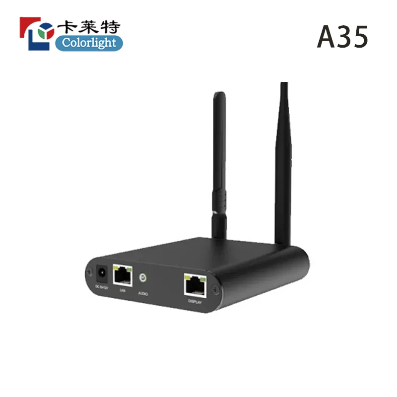 

Colorlight asynchronous play box A35 full color display play box, wireless wifi network port control