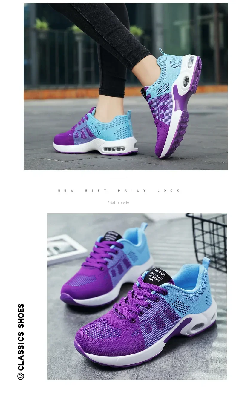 Fall New Running Shoes Women's Air Cushion Shoes Soft Bottom Casual Sneakers Fall New Running Shoes Women's Air Cushion Shoes Soft Bottom Casual Sneakers