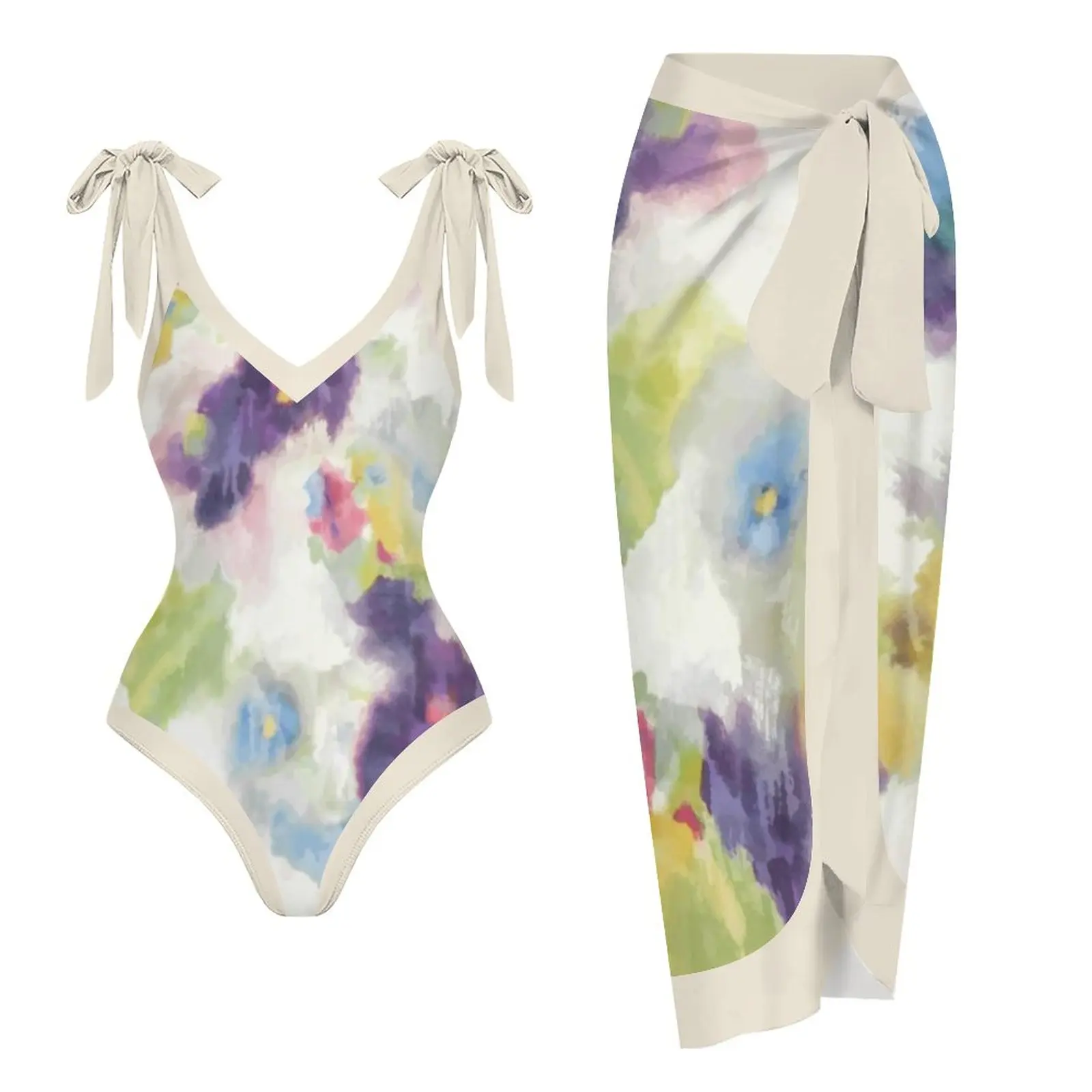 2023 Retro Print One Piece Swimsuit and Coverup Women's Slim Push Up Tie Swimwear Fashion Bikini Luxury Bathing Suit Beachwear 
2023 Retro Print One Piece Swimsuit and Coverup Women's Slim Push Up Tie Swimwear Fashion Bikini Luxury Bathing Suit Beachwear