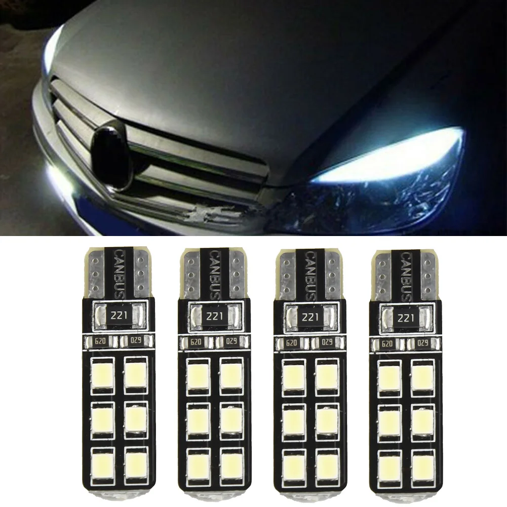 Durable LED Lights Eyelid Light Bulb 4Pcs T10-12SMD-2835 White Accessories Error Free Eyebrow For Mercedes-Benz
Durable LED Lights Eyelid Light Bulb 4Pcs T10-12SMD-2835 White Accessories Error Free Eyebrow For Mercedes-Benz