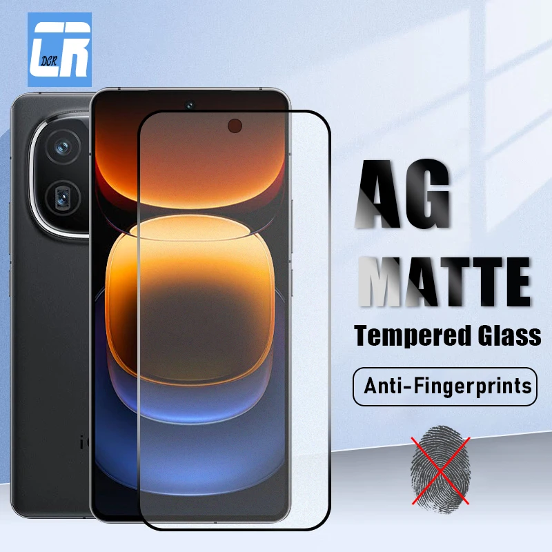 

9D Matte Tempered Glass For Vivo iQOO 12 11S 11 10 9 8 7 Screen Protectors For Vivo V29e V27e V25e V23e V21e V20 SE Frosted Film