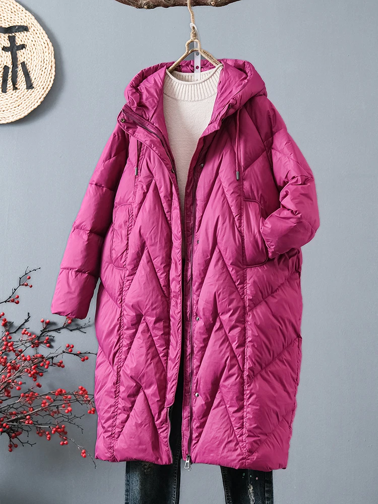 2023 Women's Winter Long Down Jacket New 90% White Duck Down Coat Loose Warm Windproof Hooded Female Long Puffer Feather Parkas
2023 Women's Winter Long Down Jacket New 90% White Duck Down Coat Loose Warm Windproof Hooded Female Long Puffer Feather Parkas