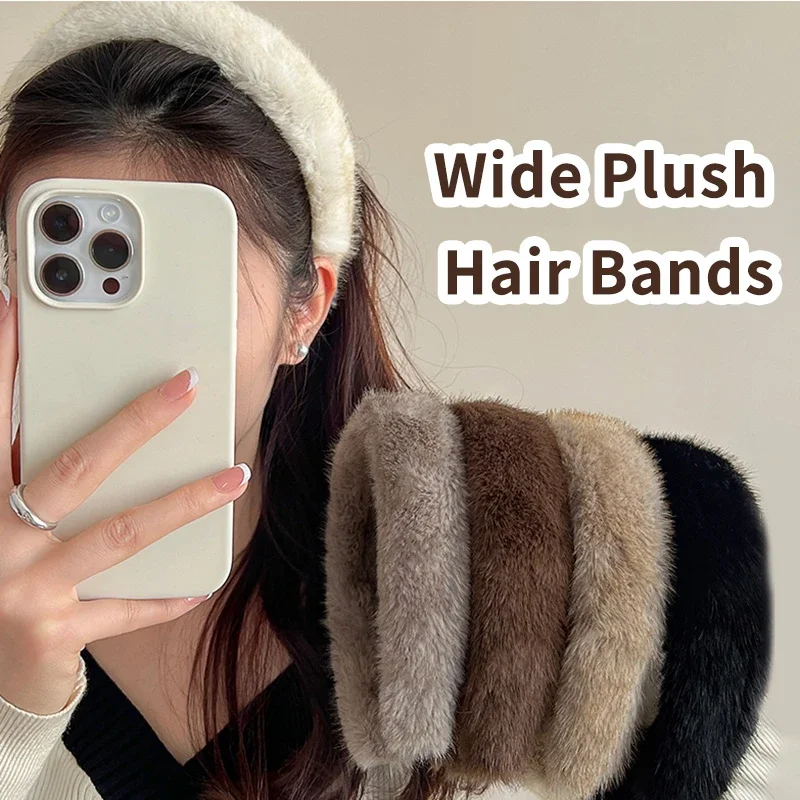Retro Winter Imitation Mink Faux Fur Hairbands Women Girls Plush Widen Thicken Soft Hair Hoop Fashion Hair Accessories Headband
Retro Winter Imitation Mink Faux Fur Hairbands Women Girls Plush Widen Thicken Soft Hair Hoop Fashion Hair Accessories Headband