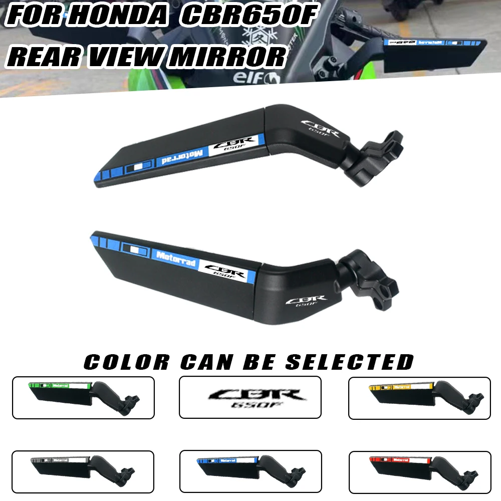 For Honda CBR650F CBR650R CBR500R CBR600R Motorcycle Mirror Modified Wind Wing Adjustable Rotating Rearview Mirror
For Honda CBR650F CBR650R CBR500R CBR600R Motorcycle Mirror Modified Wind Wing Adjustable Rotating Rearview Mirror