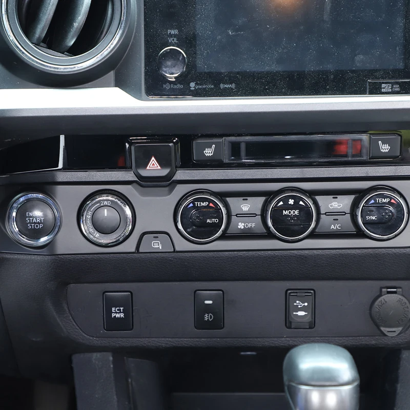 For Toyota Tacoma 2016-2022 ABS Matte Black Car Air Conditioner Knob Panel Cover Trim Sticker Car Accessories
For Toyota Tacoma 2016-2022 ABS Matte Black Car Air Conditioner Knob Panel Cover Trim Sticker Car Accessories