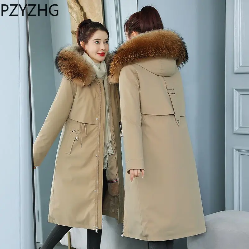 

2023 New Women Cotton Coat Winter Jacket Female Medium Style Parkas Self-cultivation Brushed Outwear Thicken Overcoat