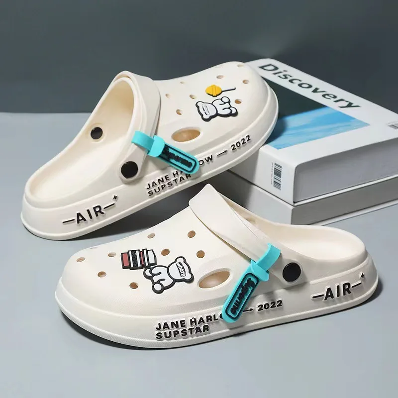 Men's Hole Shoes 2023 New Non-slip Thick-soled Casual Shoes Outerwear Beach Soft-soled Baotou Slippers Men's Slippers Sandals
Men's Hole Shoes 2023 New Non-slip Thick-soled Casual Shoes Outerwear Beach Soft-soled Baotou Slippers Men's Slippers Sandals