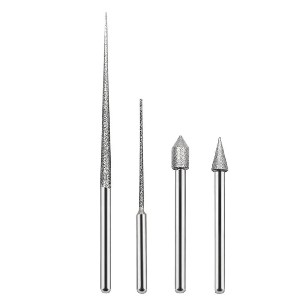 4Pcs Shank Grinding Rods Mini Drill Diamond Grinding Head Bur Needle Engraving Carving Polishing Glass Jade Stone Drill Bit
4Pcs Shank Grinding Rods Mini Drill Diamond Grinding Head Bur Needle Engraving Carving Polishing Glass Jade Stone Drill Bit