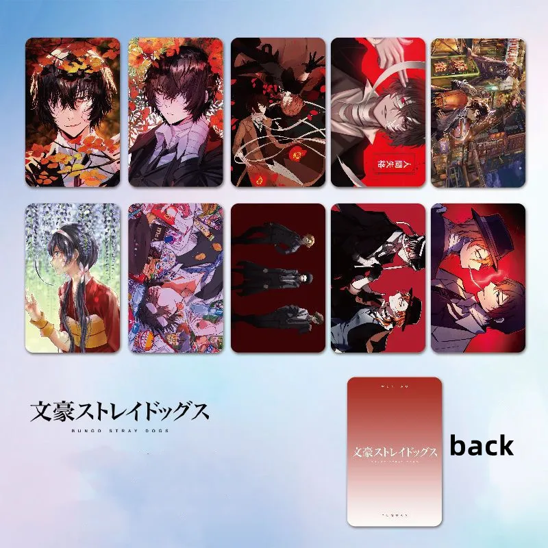 

Bungo Stray Dogs Anime Cards Nakahara Chuuya Card Made Paper Exquisite Print Souvenir Card Photocard Fans Collection Postcard