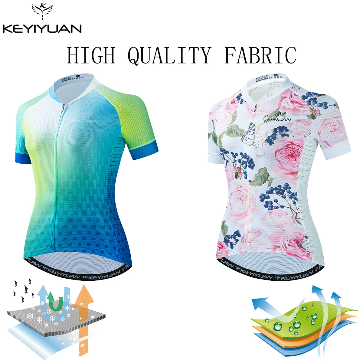 KEYIYUAN Women Cycling Jersey Tops Bike Shirt Summer Short Sleeve MTB Clothing Racing Bicycle Clothes Maillot Cyclisme Femme
KEYIYUAN Women Cycling Jersey Tops Bike Shirt Summer Short Sleeve MTB Clothing Racing Bicycle Clothes Maillot Cyclisme Femme