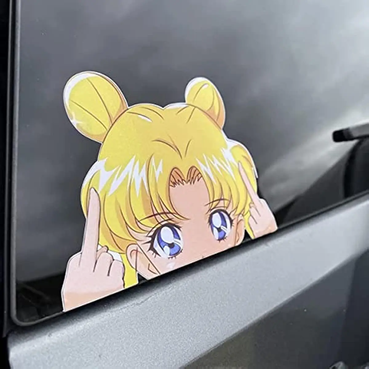 

Sailor Moon Peeker Stickers Anime Car Vinyl Waterproof Decals Auto Accessories for Window Camper Laptop Skateboard Decoration