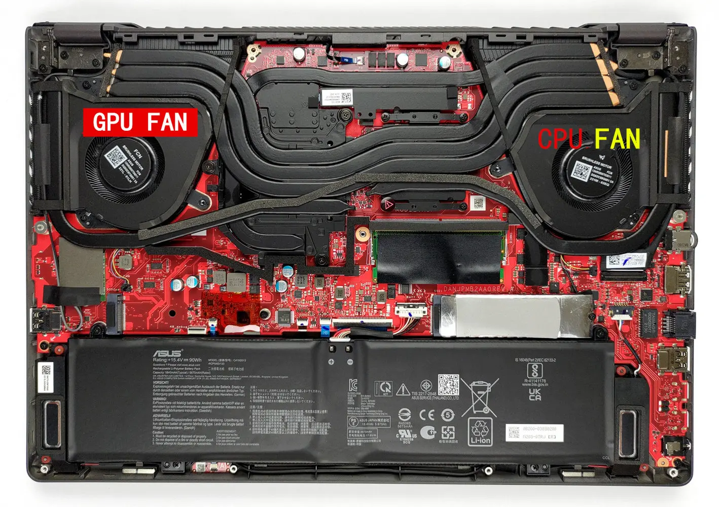 Computer CPU Cooling Fans For ASUS ROG 15 2022 Zephyrus G15 GA503R GA503RW Cooler Fan Radiator replacement laptop parts New Computer CPU Cooling Fans For ASUS ROG 15 2022 Zephyrus G15 GA503R GA503RW Cooler Fan Radiator replacement laptop parts New