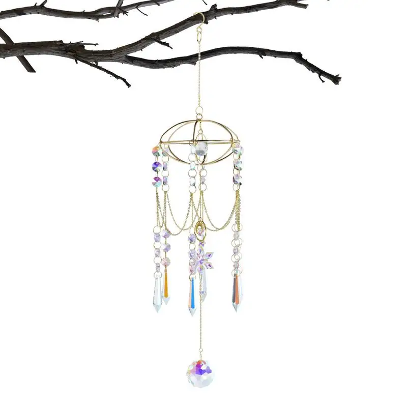 

Crystal Sun Catcher Wind Chime Crystal Prism Sun Catcher Wind Chime Tears Crystal Rainbow Maker Pendant Sun Catcher Ornament