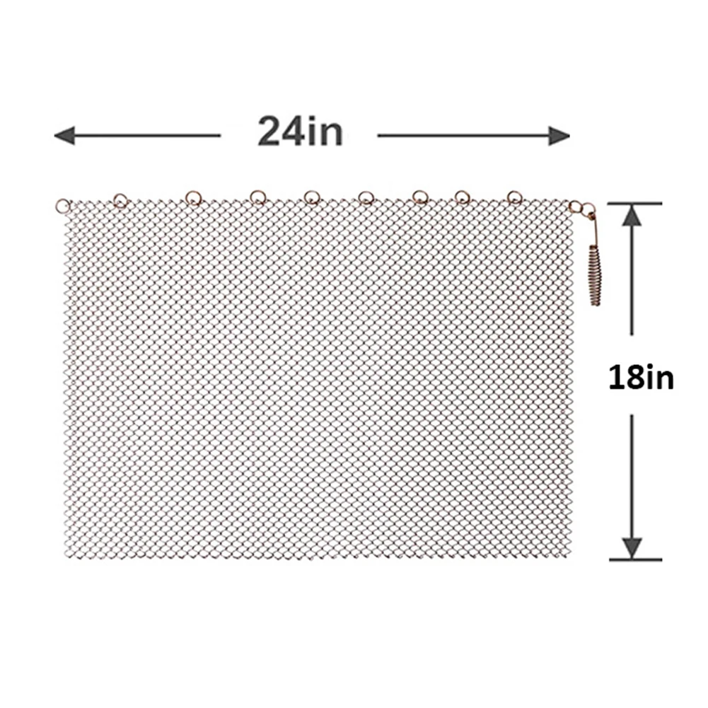 2pcs Fireplace Mesh Screen Curtain Heat Resistant Fireplace Spark Guard Curtain Metal Fire Screen Single Panel Sturdy Guard Mesh
2pcs Fireplace Mesh Screen Curtain Heat Resistant Fireplace Spark Guard Curtain Metal Fire Screen Single Panel Sturdy Guard Mesh