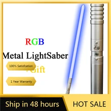 RGB Light Saber Color Changing Blaster Lock-Up Laser Sword Metal Handle Heavy Dueling Sound FX FOC Lightsaber Kids Cosplay Toy
RGB Light Saber Color Changing Blaster Lock-Up Laser Sword Metal Handle Heavy Dueling Sound FX FOC Lightsaber Kids Cosplay Toy