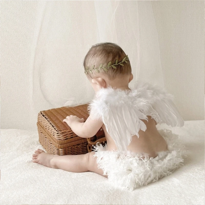 Baby Photostudio Accessories Angel Wing & Headdress Photography Props Infant Photoshoot Clothes Newborn Photo Costume
Baby Photostudio Accessories Angel Wing & Headdress Photography Props Infant Photoshoot Clothes Newborn Photo Costume