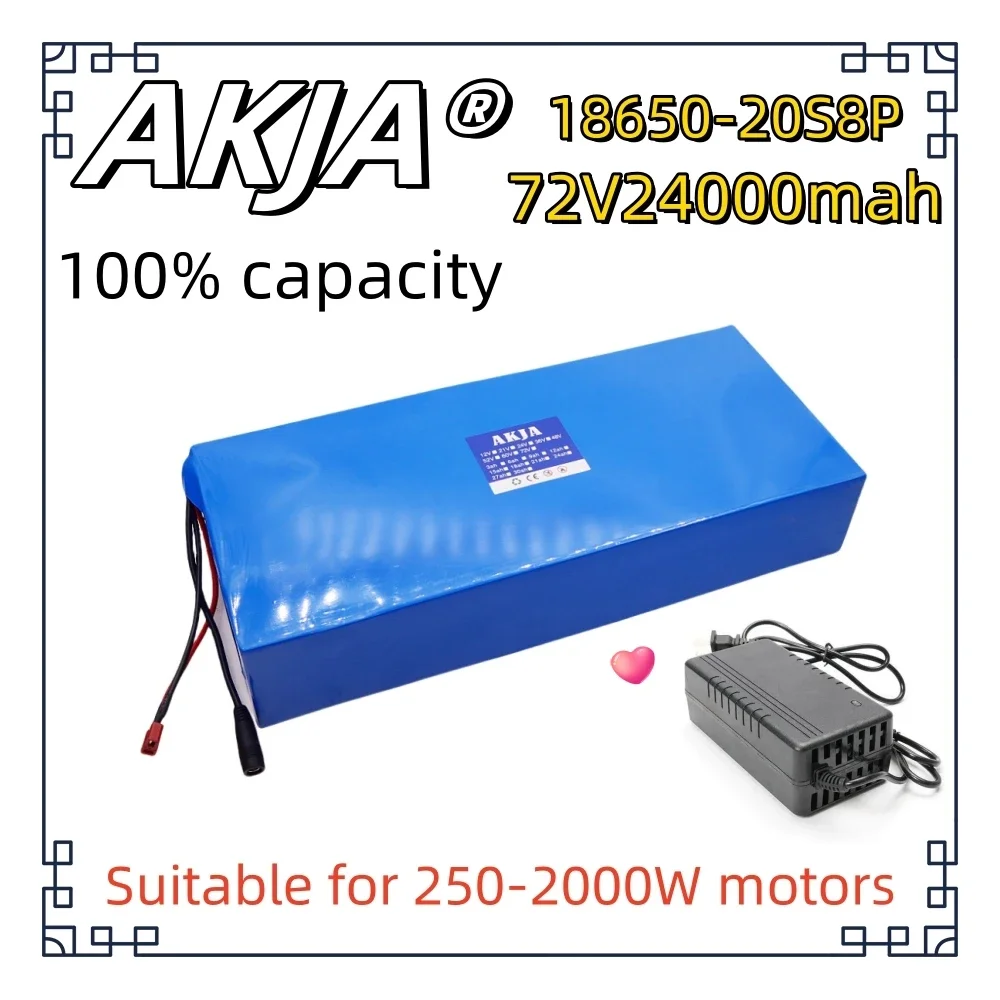 Air fast transportation New Full Capacity Power 18650 Lithium Battery 72V24AH Lithium Battery Pack 20S8P Suitable for 250-2000W
Air fast transportation New Full Capacity Power 18650 Lithium Battery 72V24AH Lithium Battery Pack 20S8P Suitable for 250-2000W