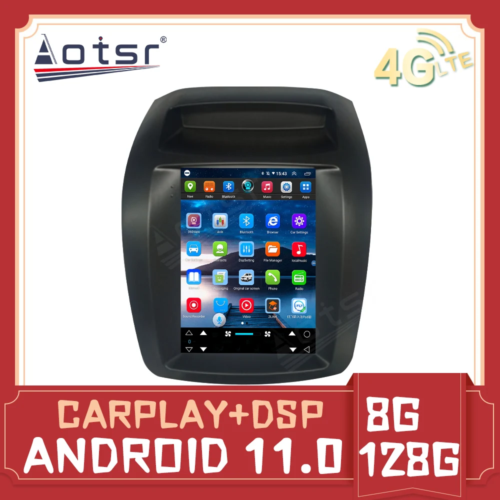 

For Kia Sorento 2012-2021 Tesla style Android 12.0 Car Radio Player GPS Navi Auto Stereo Multimedia DSP Carplay 4G LTE Head Unit