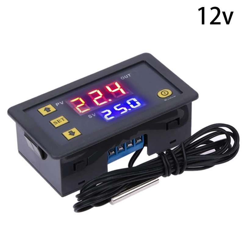 

Fitting Temperature Controller Cool Digital Equipment Heat Kit Regulator Relay Replacement 12V/24V/110V-220V Switch Thermometer