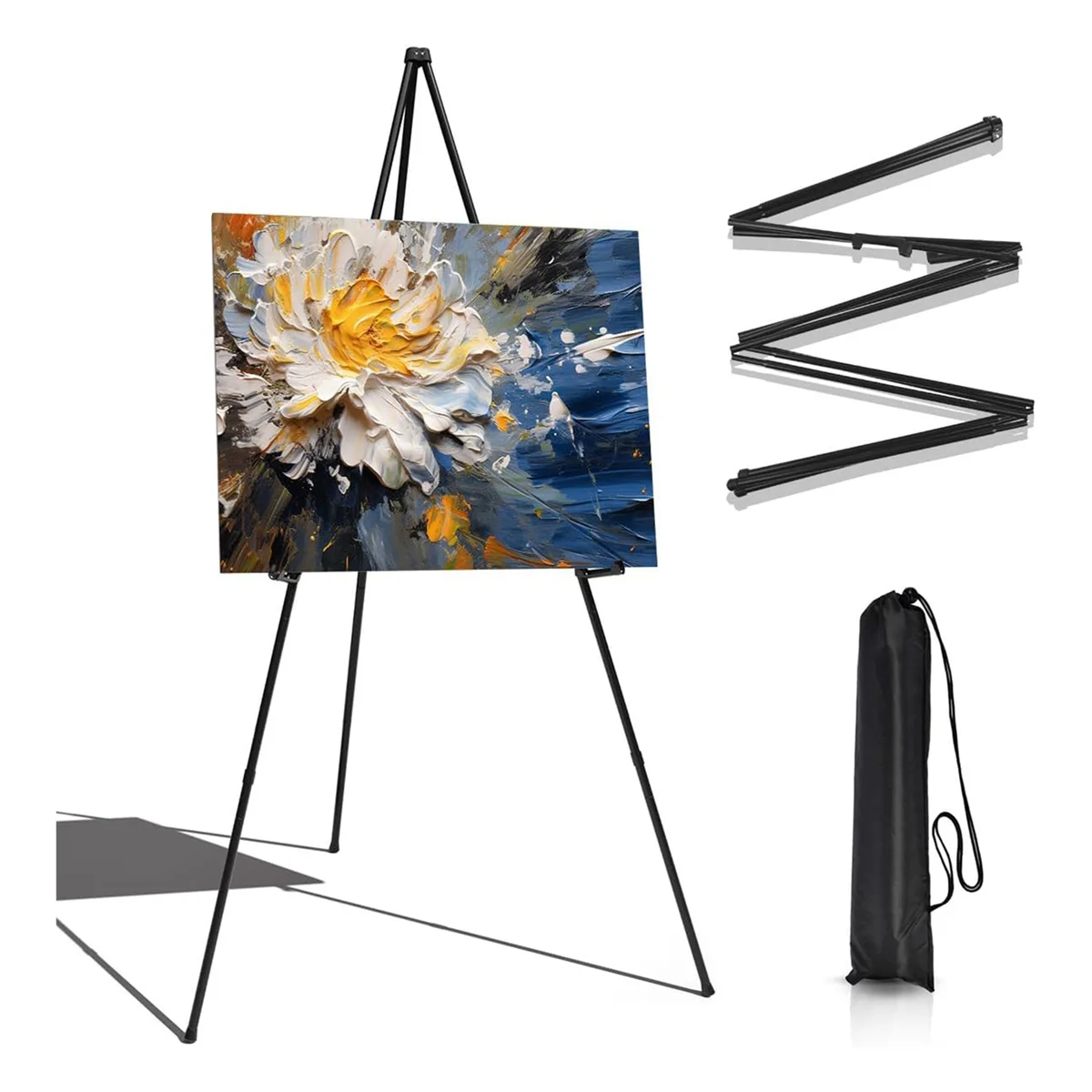 Display Easel Stand for Wedding, 63Inch Portable Instant Tripod Collapsible Artist Easel Stand Display, Fold Tripod
Display Easel Stand for Wedding, 63Inch Portable Instant Tripod Collapsible Artist Easel Stand Display, Fold Tripod