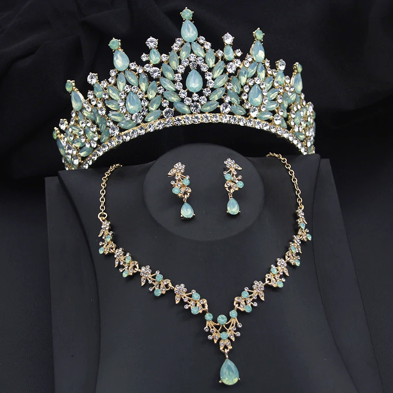 Luxury Wedding Crown Jewelry Sets for Women Tiaras Necklace Earrings set Princess Party Prom Bride Jewelry Set Bridal Pageant
Luxury Wedding Crown Jewelry Sets for Women Tiaras Necklace Earrings set Princess Party Prom Bride Jewelry Set Bridal Pageant