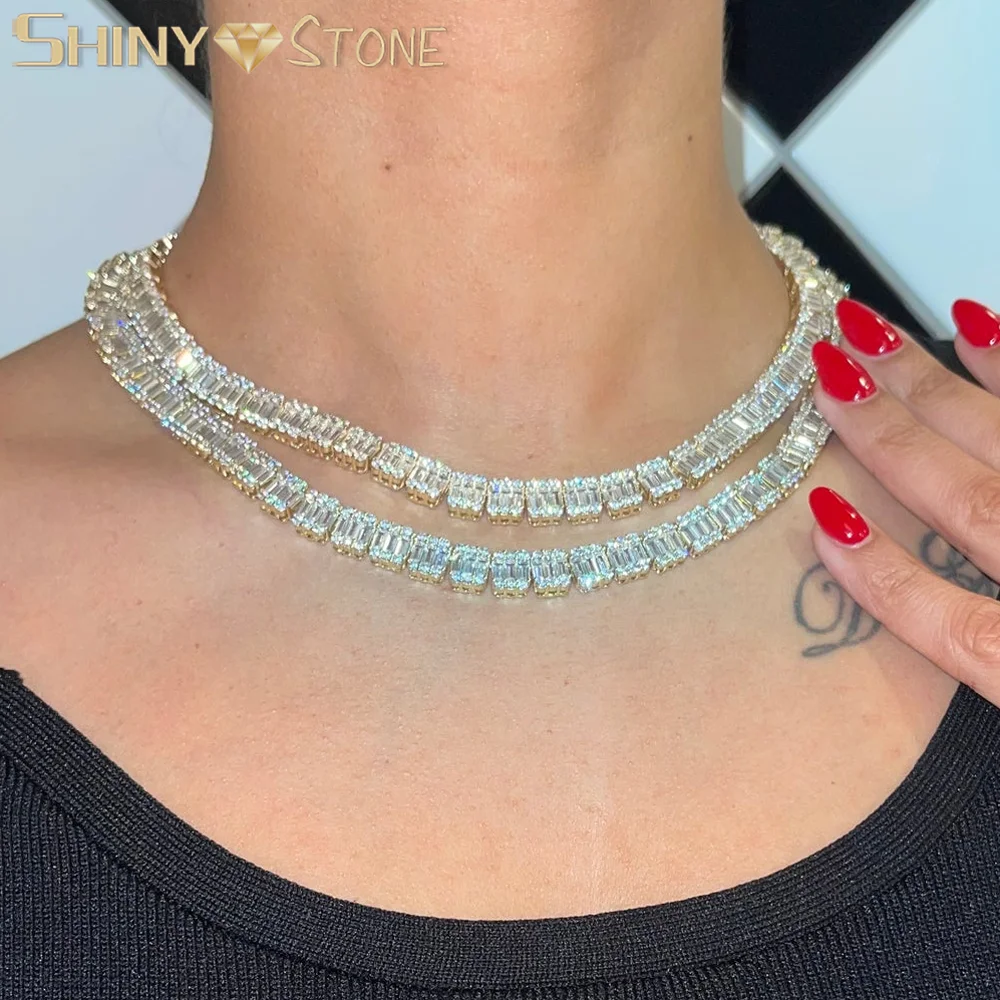 New Iced Out Bling Square CZ Cluster Necklace For Women Men 5A Cubic Zirconia Link Chain Charm Choker Hiphop Jewelry
New Iced Out Bling Square CZ Cluster Necklace For Women Men 5A Cubic Zirconia Link Chain Charm Choker Hiphop Jewelry