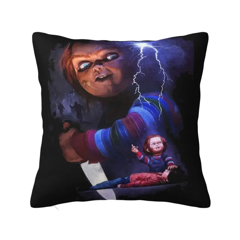 Devil Doll Chucky Cushion Covers Velvet Child's Play Slasher Horror Movie Pillow Case for Sofa Square Pillowcase Home Decoration
Devil Doll Chucky Cushion Covers Velvet Child's Play Slasher Horror Movie Pillow Case for Sofa Square Pillowcase Home Decoration