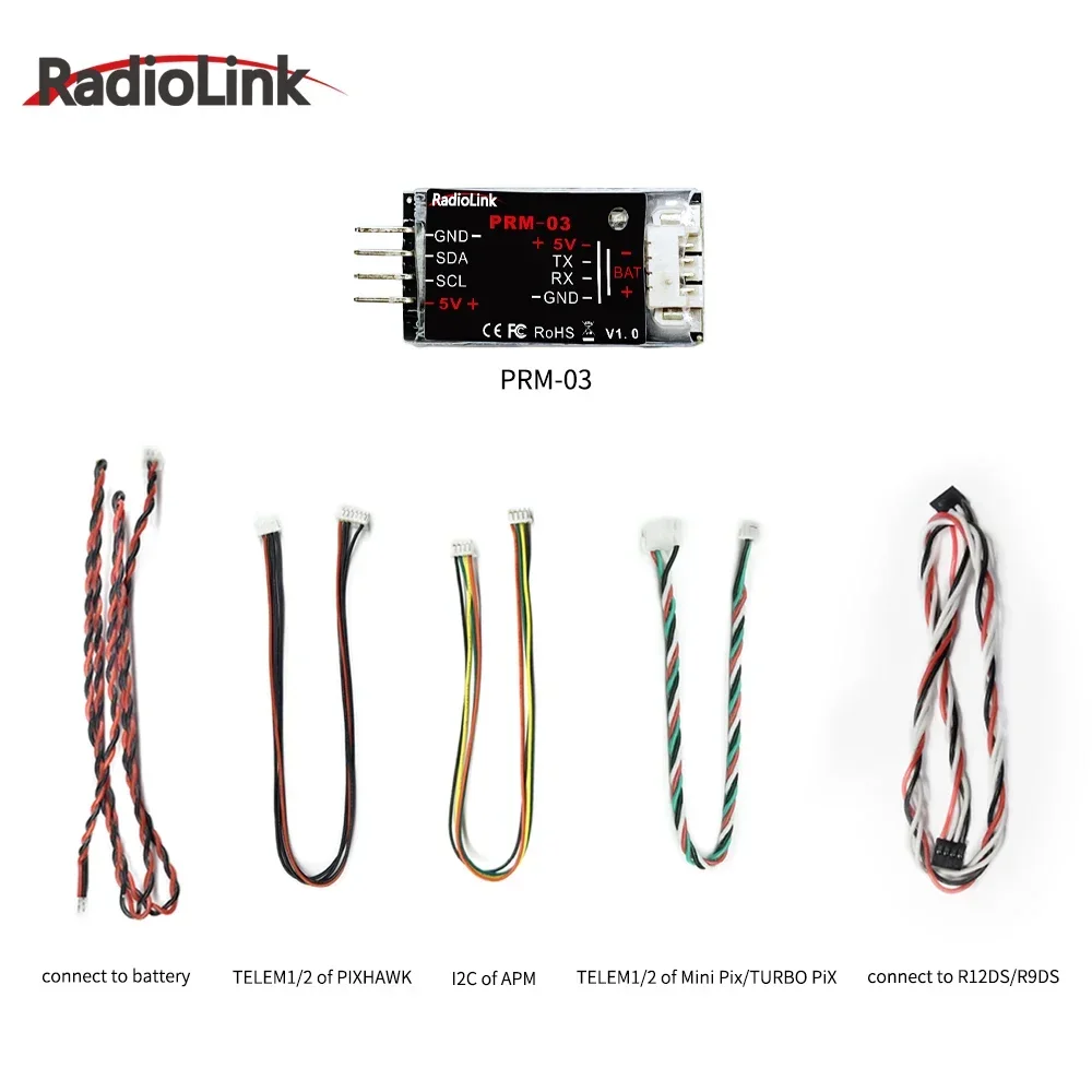 

Radiolink PRM-01 PRM-03 OSD Telemetry Sensor Return Flight Information Module for AT9/AT9S/AT9S Pro/AT10/AT10II