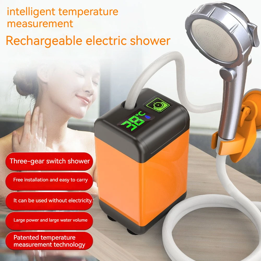 Outdoor Camping Shower Portable Electric Shower Pump IPX7 Waterproof with Digital Display for Camping Travel Beach Pet Watering
Outdoor Camping Shower Portable Electric Shower Pump IPX7 Waterproof with Digital Display for Camping Travel Beach Pet Watering