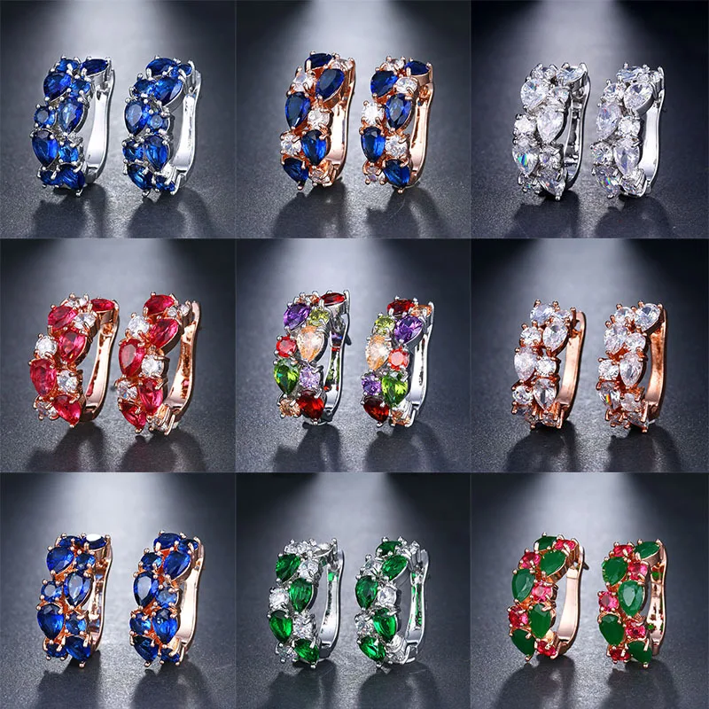 Women's Earrings Four Prongs Multi Zircon Earrings Banquet Wedding Earrings Specially Designed For Women Gift For Girlfriend
Women's Earrings Four Prongs Multi Zircon Earrings Banquet Wedding Earrings Specially Designed For Women Gift For Girlfriend