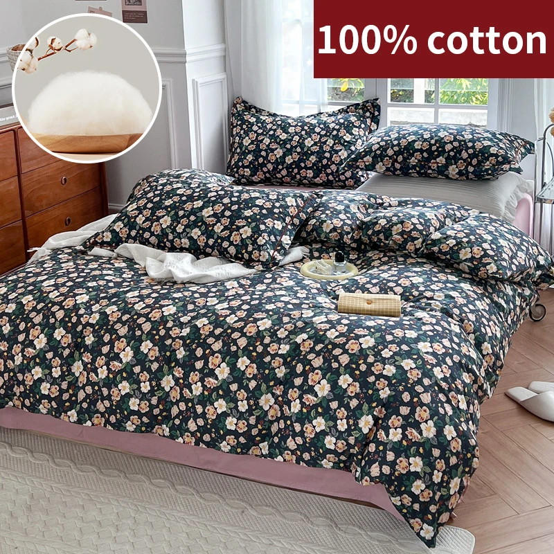 100% Cotton Small Crushed Flowers Bedding Set,1 Duvet Cover,2 Pillowcase,133x72 Fabric
100% Cotton Small Crushed Flowers Bedding Set,1 Duvet Cover,2 Pillowcase,133x72 Fabric