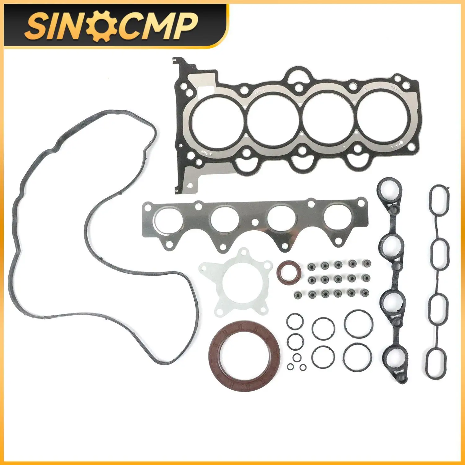 

1Set Engine Gasket Set For Hyundai Accent/Verna/Solaris Kia Rio/K2/Forte/Cerato 1.6 20910-2BA00 G4FC Auto Accessiries