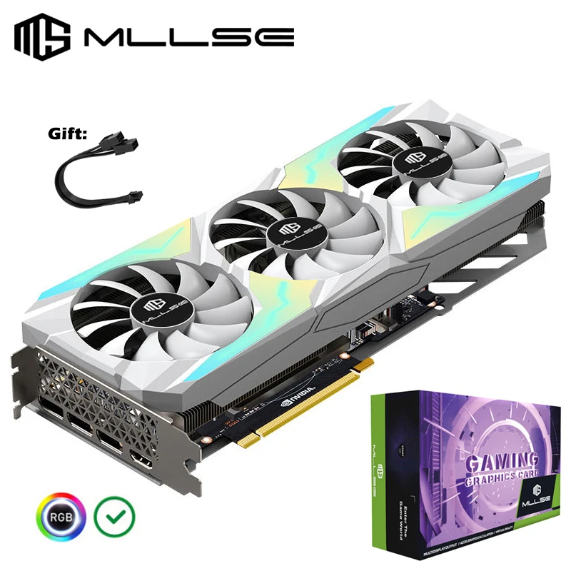 MLLSE Graphics Card NVIDIA GeForce RTX 3070 8GB GDDR6 256-bit PCIe 4.0 x16 GA104 GPU Advanced RGB Lighting Gaming Placa De Video
MLLSE Graphics Card NVIDIA GeForce RTX 3070 8GB GDDR6 256-bit PCIe 4.0 x16 GA104 GPU Advanced RGB Lighting Gaming Placa De Video