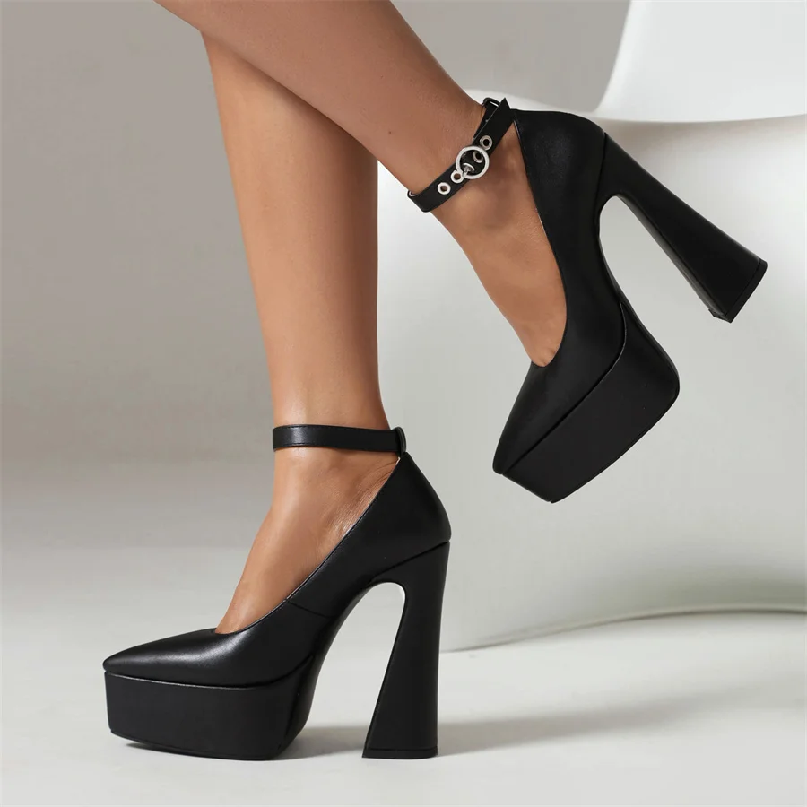 Luxury Brand Woman Shoes 2023 Elegant Woman Heeled Pointed Toe Buckle Platform Shoes Spring Summer Ladies Fashion Plus Size35-43
Luxury Brand Woman Shoes 2023 Elegant Woman Heeled Pointed Toe Buckle Platform Shoes Spring Summer Ladies Fashion Plus Size35-43