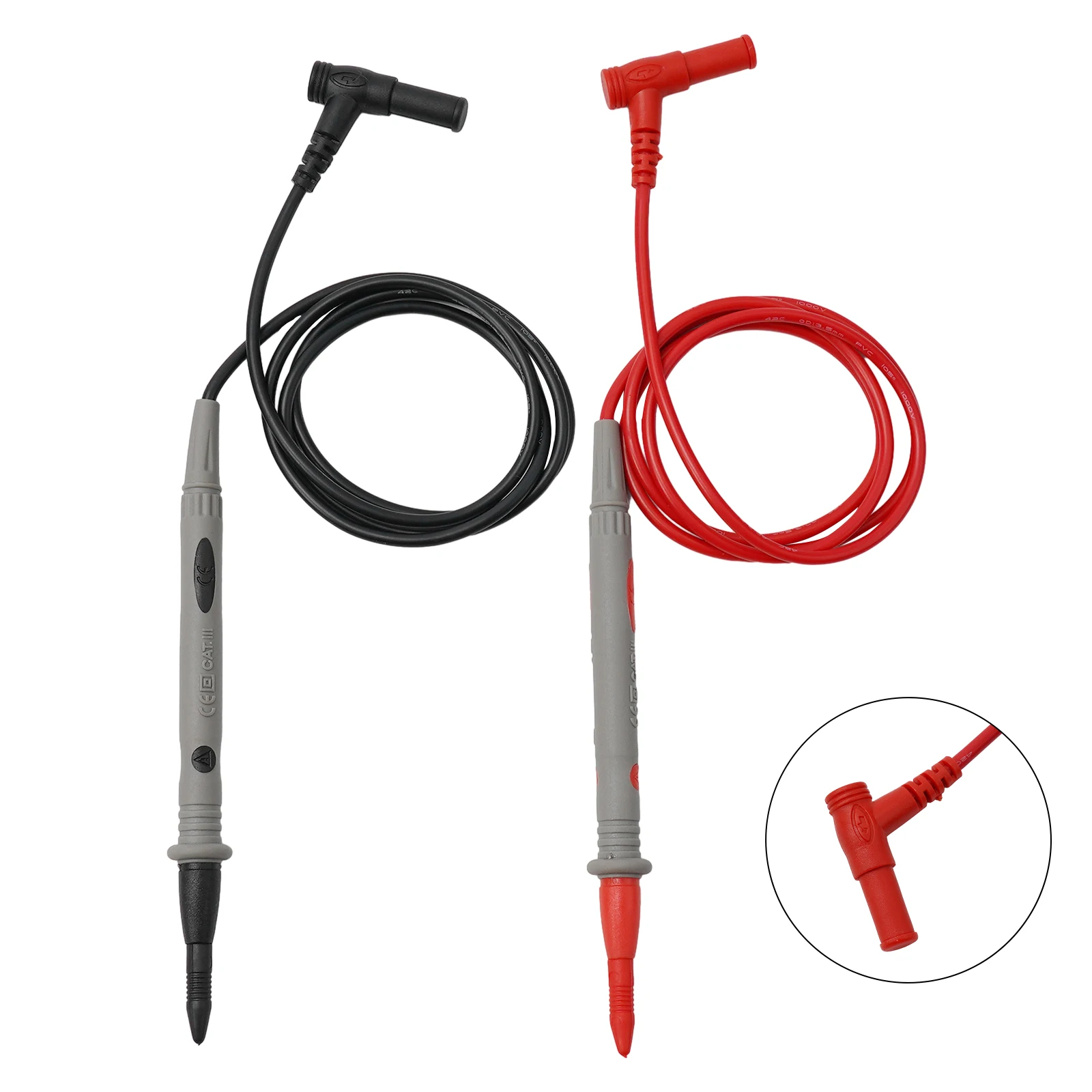 Test Leads Silicone Insulated Multimeter Needle Probe Voltmeter 20A 910mm Cable Electrical Equipments Lead Cord Protective Cover
Test Leads Silicone Insulated Multimeter Needle Probe Voltmeter 20A 910mm Cable Electrical Equipments Lead Cord Protective Cover
