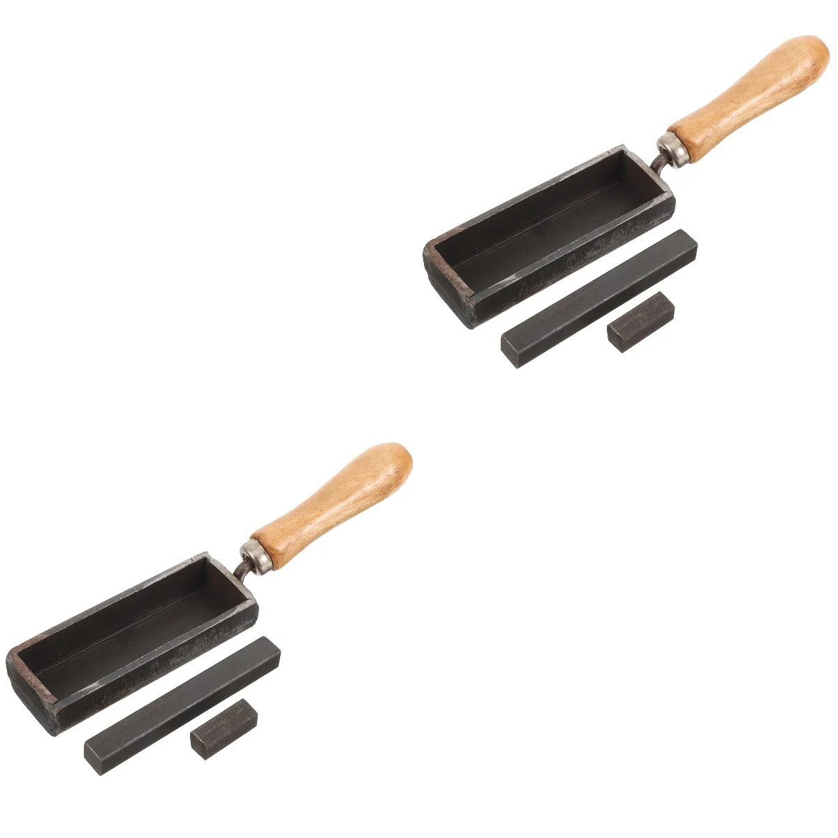 2pcs Strip Shape Iron Ingot Mold Casting Mold For Melting Refining Gold Silver Metal With Handle
2pcs Strip Shape Iron Ingot Mold Casting Mold For Melting Refining Gold Silver Metal With Handle