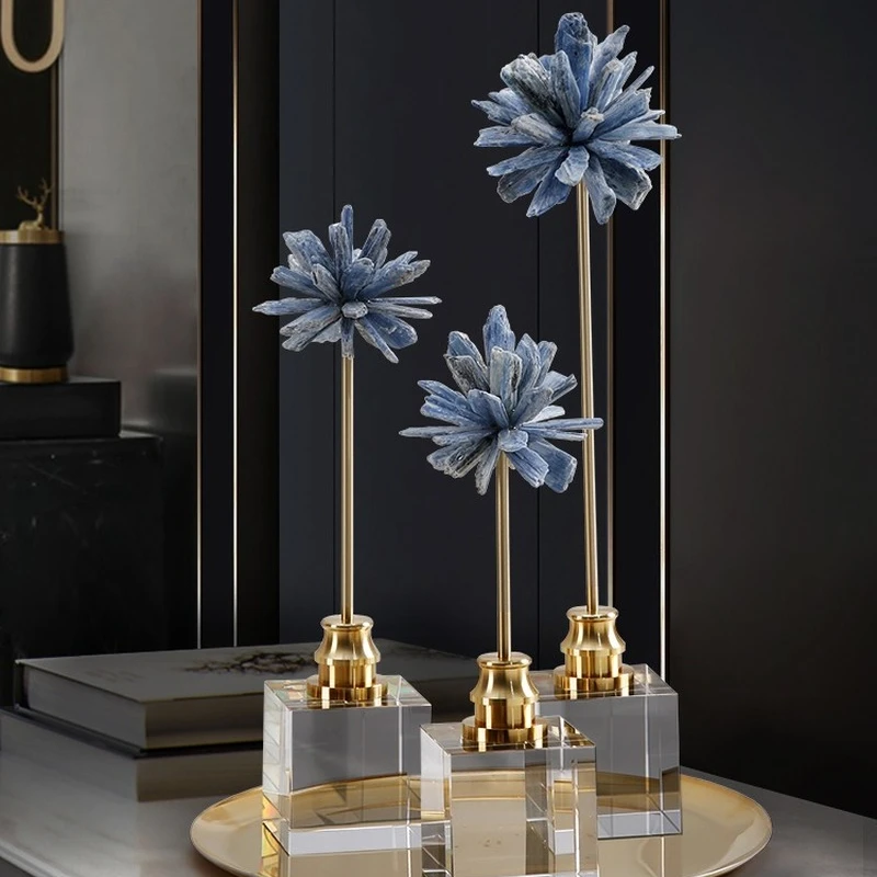 Креативная внутренняя Хрустальная основа, натуральный синий камень, цветок, искусство, ремесло, домашний декор, арабский стиль, настольные Свадебные украшения для дома 
Креативная внутренняя Хрустальная основа, натуральный синий камень, цветок, искусство, ремесло, домашний декор, арабский стиль, настольные Свадебные украшения для дома