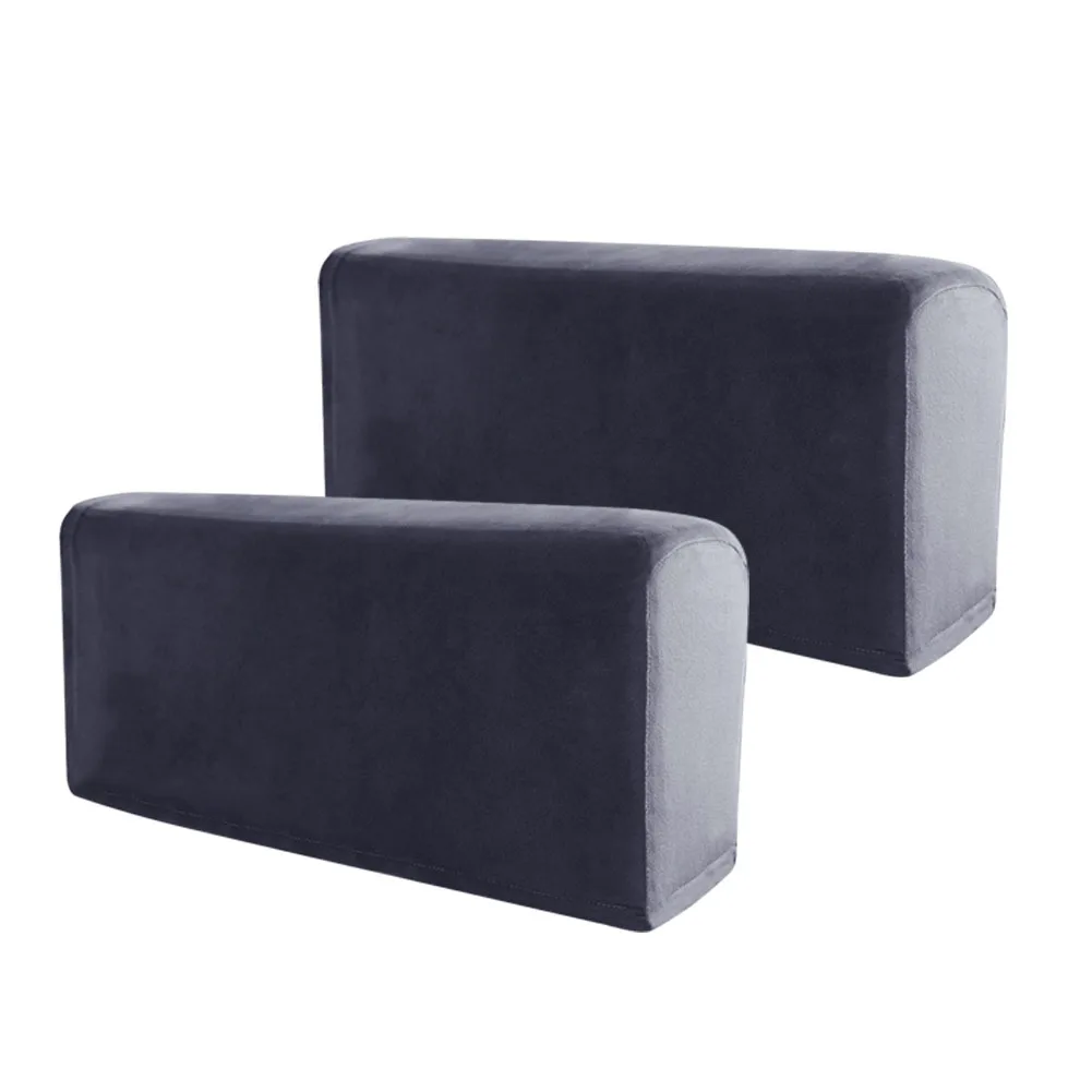 

Premium Armrest Covers for Sofa Chair AntiSlip Furniture Protectors Silver Fox Material Soft and Breathable 2pcs Set