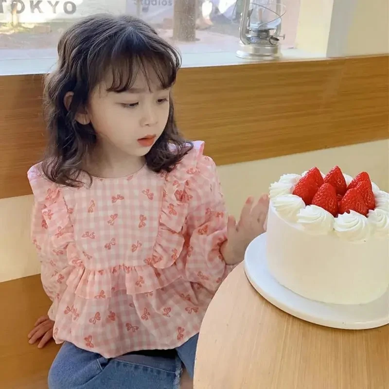Girls cotton shirts Princess flowers edge long sleeve new spring autumn children's baby kids girls bottomed doll shirts P4 602
Girls cotton shirts Princess flowers edge long sleeve new spring autumn children's baby kids girls bottomed doll shirts P4 602