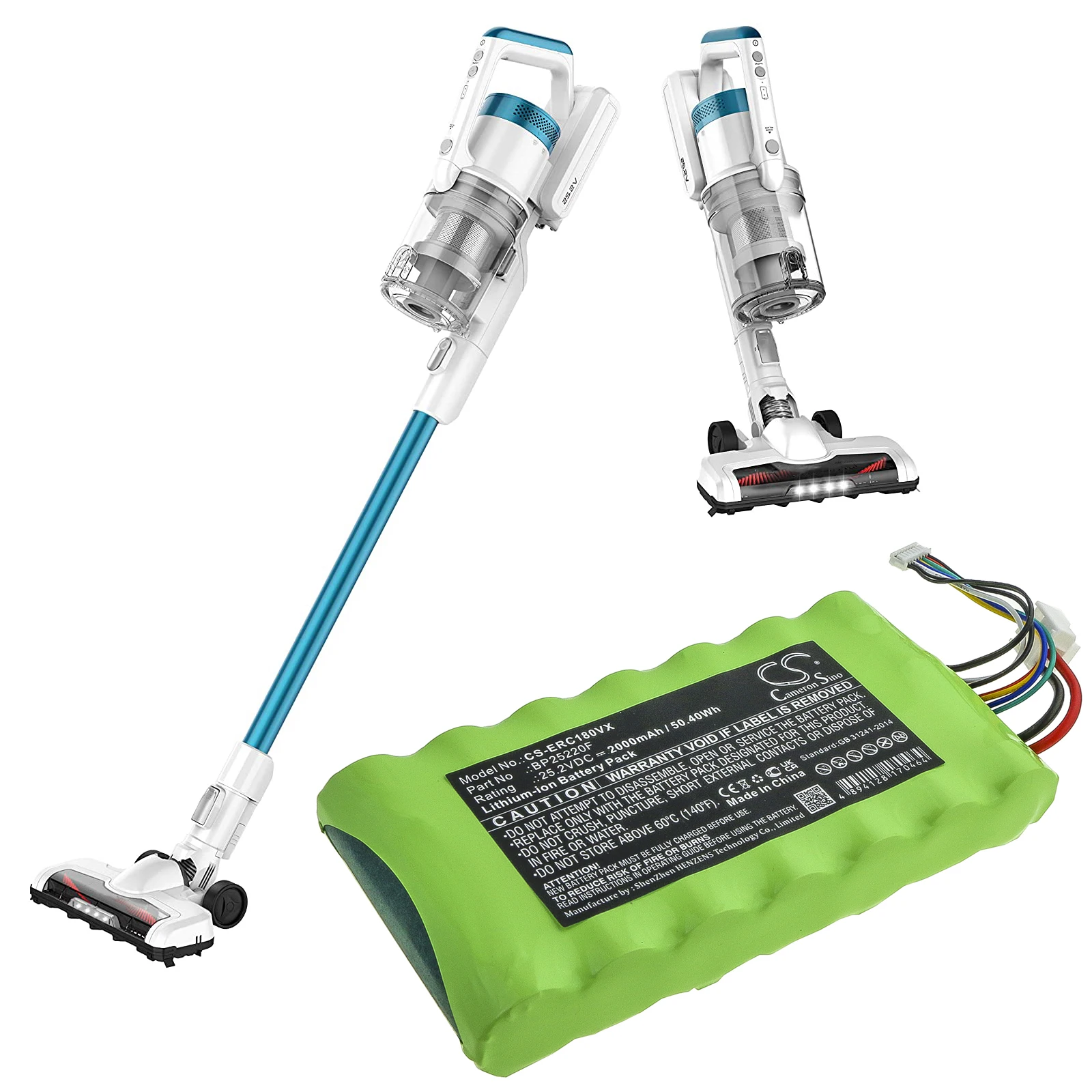 Vacuum 2000mAh Battery For Eureka BP25220F Grundig NEC180 Pro High Performance Cyclone
Vacuum 2000mAh Battery For Eureka BP25220F Grundig NEC180 Pro High Performance Cyclone