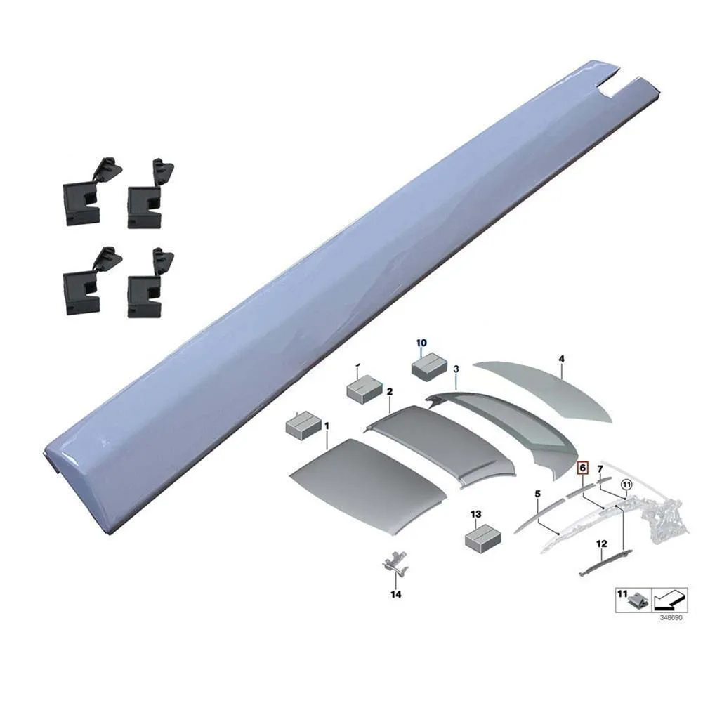 Set Of 5 Car Left Convertible Roof Molding + Clips Kit Set Replaces For BMW E93 335i M3 M4 F83 F33 420i 54377184037 54377187747
Set Of 5 Car Left Convertible Roof Molding + Clips Kit Set Replaces For BMW E93 335i M3 M4 F83 F33 420i 54377184037 54377187747