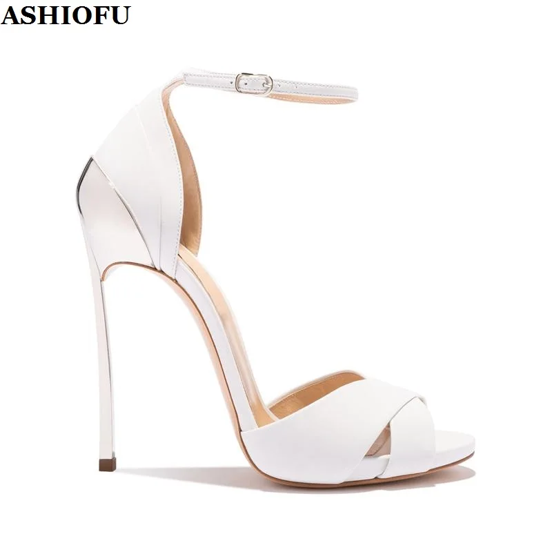 ASHIOFU Handmade New Hot Sales Womens Stiletto Heels Sandals Peep-toe Buckle Strap Three Colors Evening Fashion Prom Club Shoes
ASHIOFU Handmade New Hot Sales Womens Stiletto Heels Sandals Peep-toe Buckle Strap Three Colors Evening Fashion Prom Club Shoes