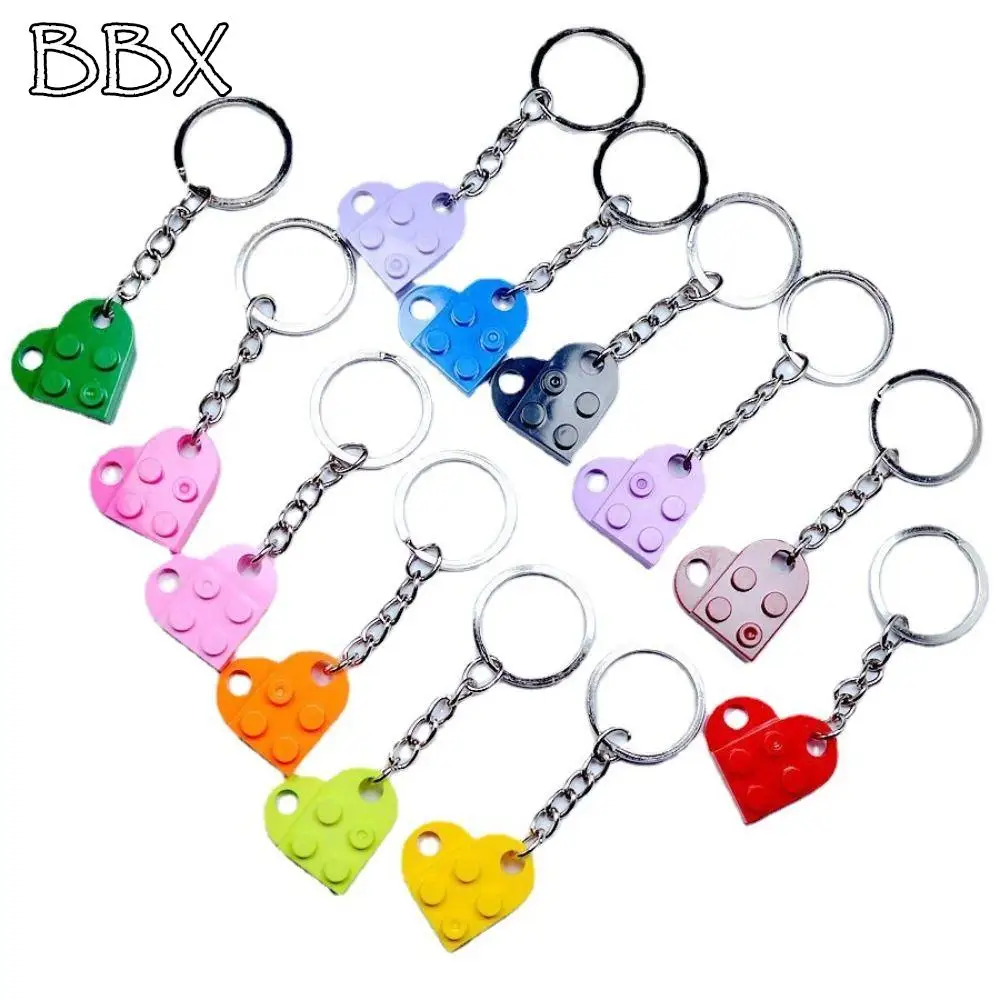 Fashion Separable Jewelry Gifts Couples Friendship Building Block Keychains Key Ring Key Buckle Heart Pendant
Fashion Separable Jewelry Gifts Couples Friendship Building Block Keychains Key Ring Key Buckle Heart Pendant