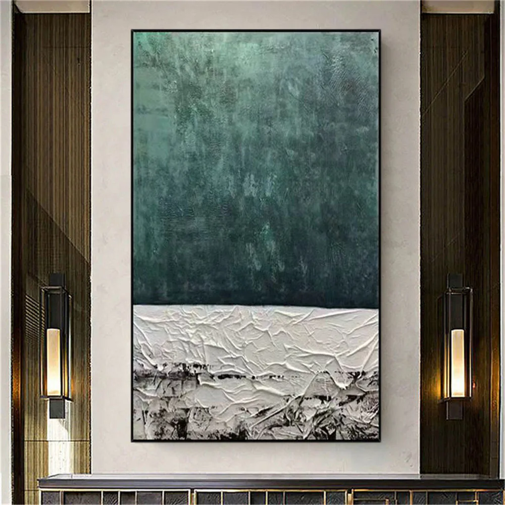 Handmade Abstract Canvas Painting Thick Oil Texture Green Theme Wall Art Pictures Nordic Panel Paint For Living Room Decor Back
Handmade Abstract Canvas Painting Thick Oil Texture Green Theme Wall Art Pictures Nordic Panel Paint For Living Room Decor Back
