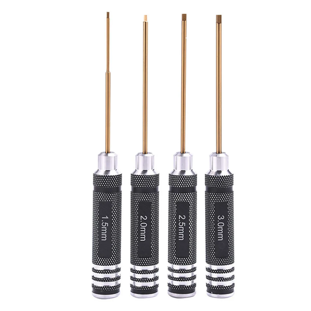 4pcs Hex Screw Driver Screwdriver Set 1.5mm 2.0mm 2.5mm 3.0mm Hexagon Tool Kit Titanium Plated Screwdriver Nutdrivers Hand Tools
4pcs Hex Screw Driver Screwdriver Set 1.5mm 2.0mm 2.5mm 3.0mm Hexagon Tool Kit Titanium Plated Screwdriver Nutdrivers Hand Tools