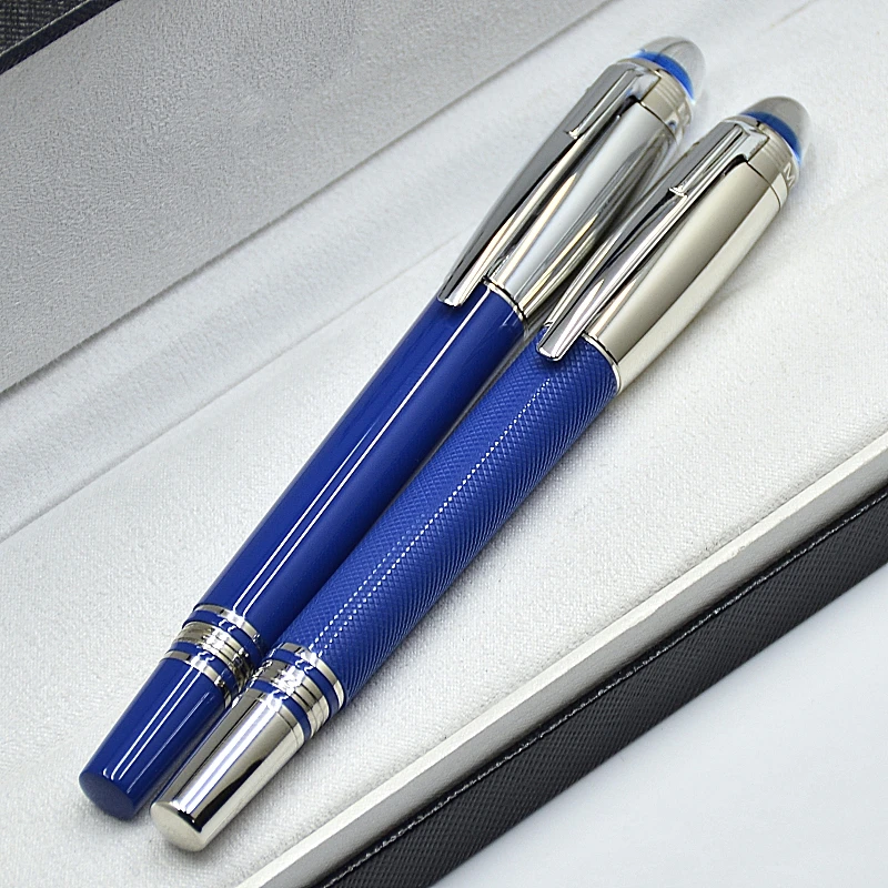 

Special Edition Monte Star-Walkar Blue Resin Rollerball Pen MB Ballpoint Pen Office Writing Ink Fountain Pens With Serial Number