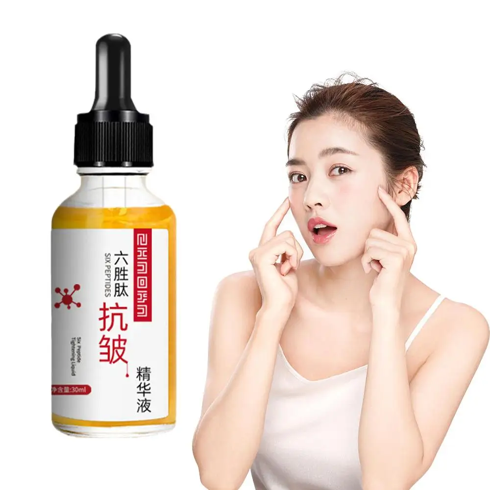 

Six Peptides Wrinkle Remover Serum Firming Lifting Liquid Care Skin Smooth Face Beauty Facial Anti-Aging Fade Essence Fine Q7J7