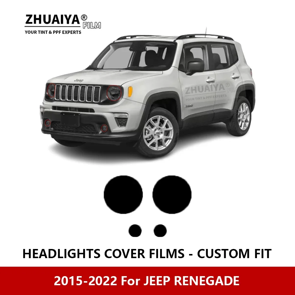 For JEEP RENEGADE 2015-2022 Car Exterior Headlight Anti-scratch PPF precut Protective film Repair film Car stickers Accessories
For JEEP RENEGADE 2015-2022 Car Exterior Headlight Anti-scratch PPF precut Protective film Repair film Car stickers Accessories