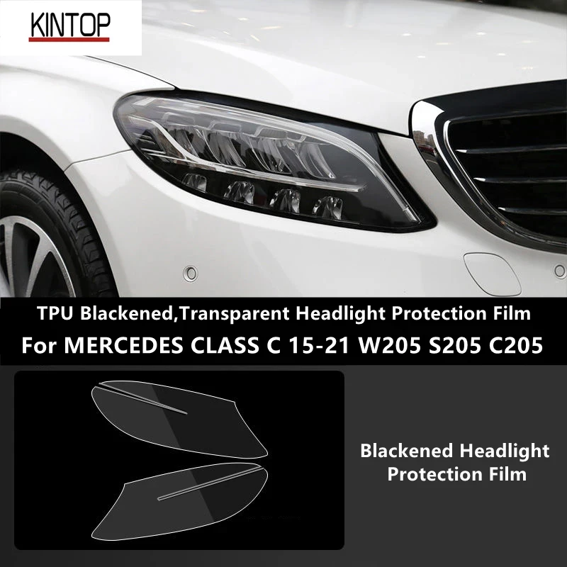 For MERCEDES CLASSE C 15-21 W205 S205 C205 TPU Blackened,Transparent Headlight Protective Film, Headlight ProtectionModification
For MERCEDES CLASSE C 15-21 W205 S205 C205 TPU Blackened,Transparent Headlight Protective Film, Headlight ProtectionModification
