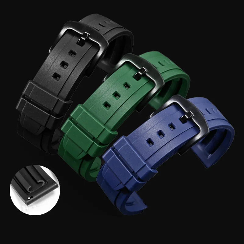 PEIYI Selected Dust-proof Fluororubber Watchband Universal Strap Needle Clasp Blue Green Rubber Strap
PEIYI Selected Dust-proof Fluororubber Watchband Universal Strap Needle Clasp Blue Green Rubber Strap